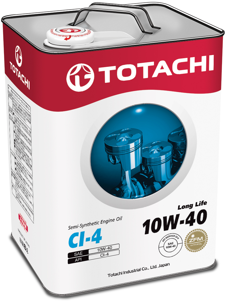 Купить запчасть TOTACHI - 4562374690585 Long Life Semi-Synthetic CI-4 10W-40, 6л