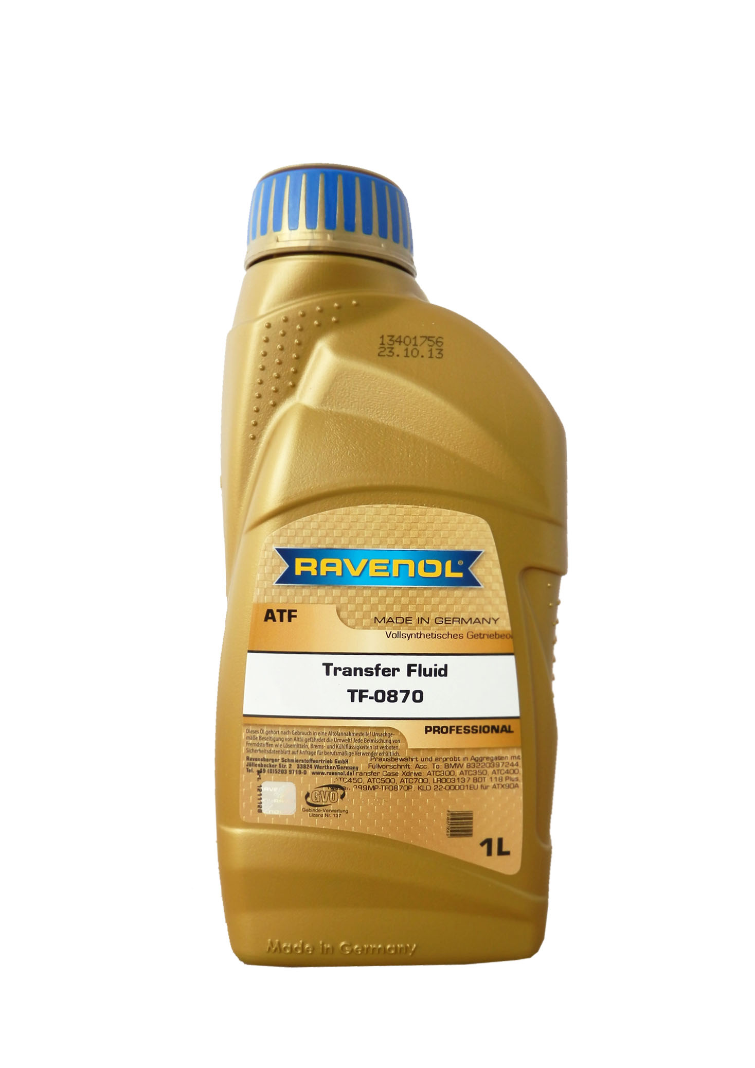 Купить запчасть RAVENOL - 4014835795419 Трансмиссионное масло  Transfer Fluid TF-0870 (1л)