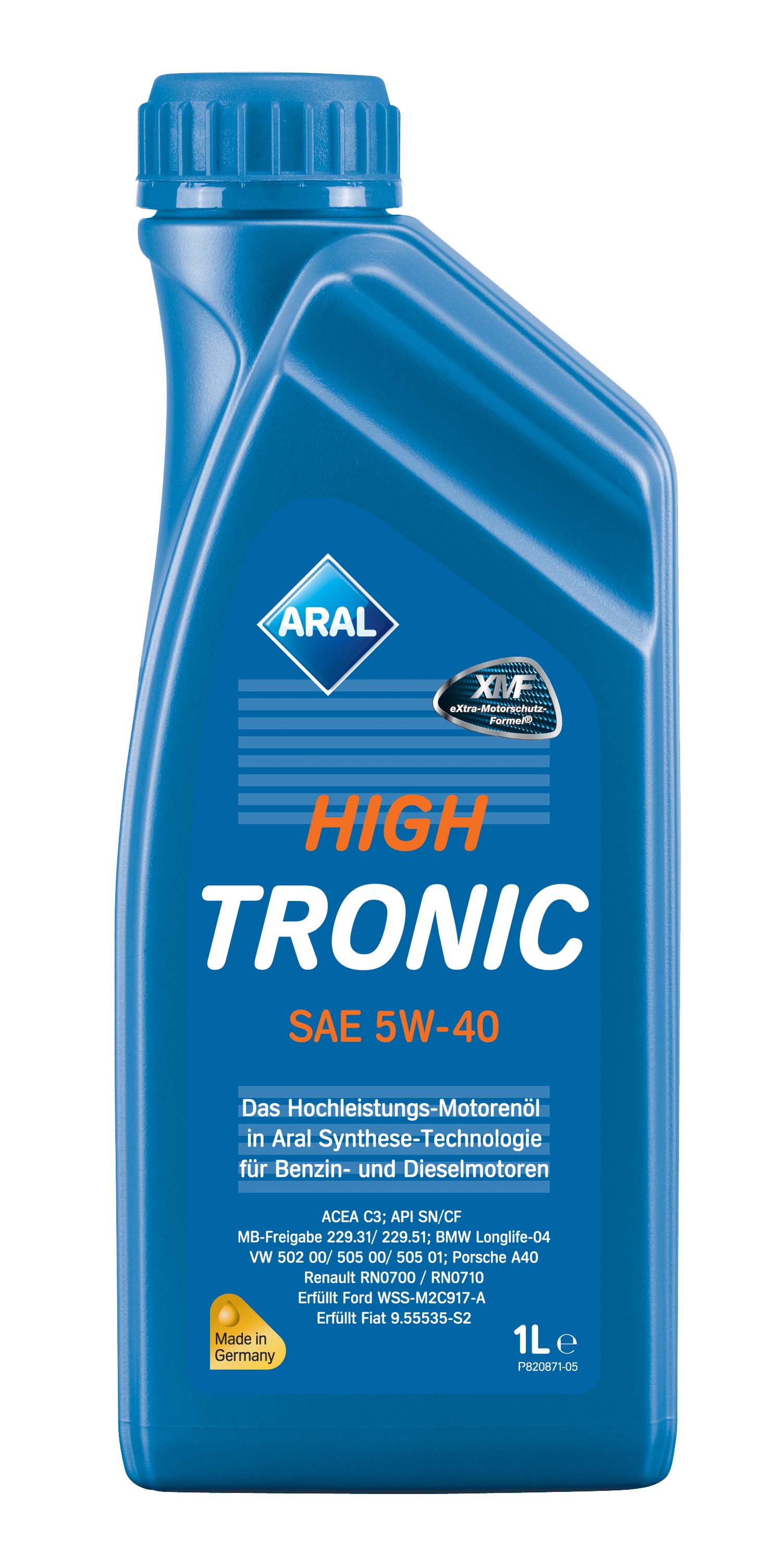 Купить запчасть ARAL - 20637  High Tronic 5W-40, 1л.