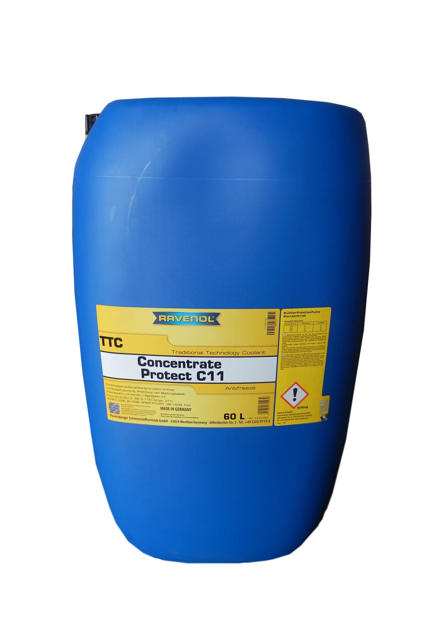 Купить запчасть RAVENOL - 4014835755239 Антифриз концентрат жёлтый TTC Traditional Technology Coolant Concent (60л)