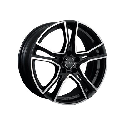 Купить запчасть OZ - WHS024983 Adrenalina 17/7 ET37 Matt black + diamond cut